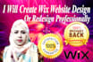create wix website design or redesign professionally