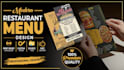 design modern and professional restaurant menu design