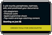 manually rewrite, paraphrase and rephrase your documents