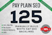 create 125 high da pa quality backlinks