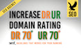 increase domain rating dr 60 on ahrefs