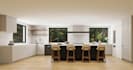design and 3d rendering kitchen, bathroom and closets