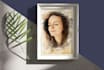 create amazing digital watercolor portraits for you