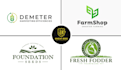 design farm lawn care landscape irrigation garden logo