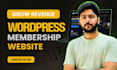 develop wordpress membership website, lms website