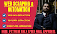 do data scraping and automate workflow for your business