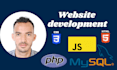 develop your website using php mysql javascript