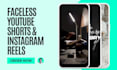 create faceless or talking head youtube shorts video and instagram reels