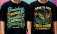 create an awesome t shirt  design just 3 hours