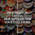 write one etsy listing description or template