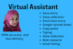 do excel data entry, typing work, data collection