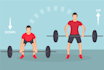 do exercise, yoga, fitness pose illustration