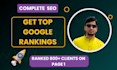 skyrocket your google rankings with expert SEO