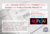 design book cover, layout and format pages