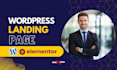 design wordpress elementor page, elementor website design