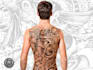custom full back or small tattoo design to match your vision