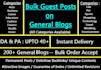 do bulk guest post on da50 blogs