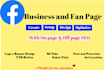 create, design and optimize facebook business and fan page