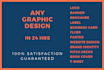 do any graphic design in 24 hrs, unlimited revisions