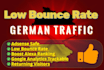 drive low bounce rate german traffic