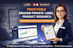 do niche product research for amazon private label fba
