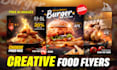 design food flyers, restaurant menu, and promotion posters