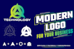 create modern minimalist logo for your business