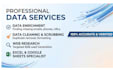 do fastest data entry, web research, and data enrichment