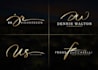 do handwritten monogram signature initials logo design