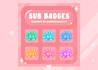 design cute twitch sub badges
