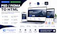 convert PSD or figma design to pixel perfect HTML, typo3 or wordpress
