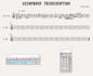 transcribe drums or any monophonic instrument to PDF