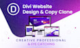redesign, copy clone wordpress website by divi theme