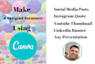 make a designed document using canva