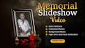 create photo slideshow,funeral,memorial,tribute life commemorative in 24 hours