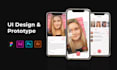 do awesome mobile app UI design in figma with linking