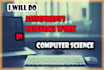 help in computer science related assignements