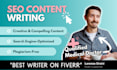 write well researched SEO articles, blog posts, and content