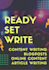 write articles or blogs and online content for you
