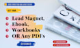 design lead magnet, ebook, workbook, cover and pdfs