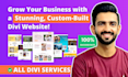 design unique divi wordpress website, divi theme customization