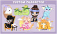 draw you a cute custom character