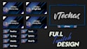 create a clean minimalist streaming layout