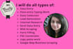 do data entry typing work,data collection and copy paste job