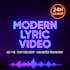create modern lyrics video animation