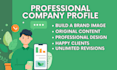 write and design a complete company profile
