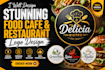 design stunning food cafe and restaurant logo