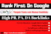provide high pr SEO backlinks linkbuilding