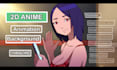 make proper anime style 2d animation