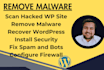 remove malware, recover wordpress, malware removal, restore hacked wordpress